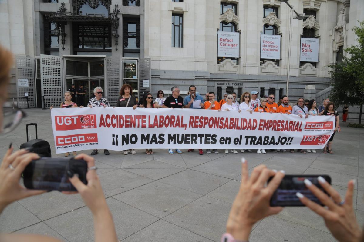 Concentracin en Madrid contra la siniestralidad