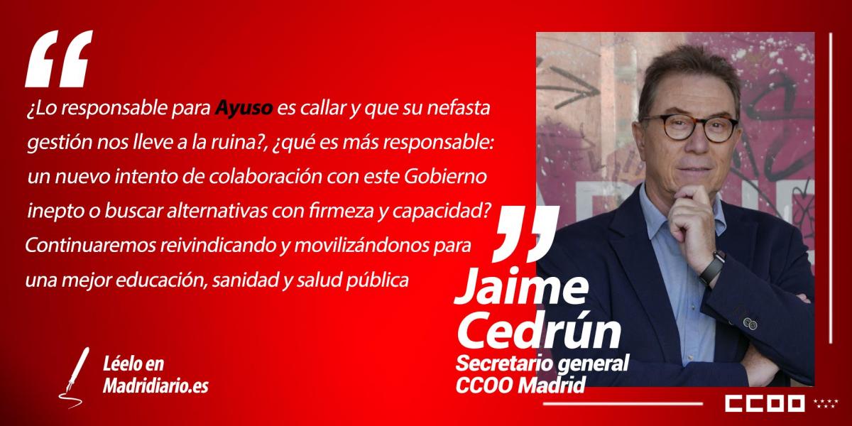 Artculo de opinin de Jaime Cedrn en Madridiario 10-9-2020