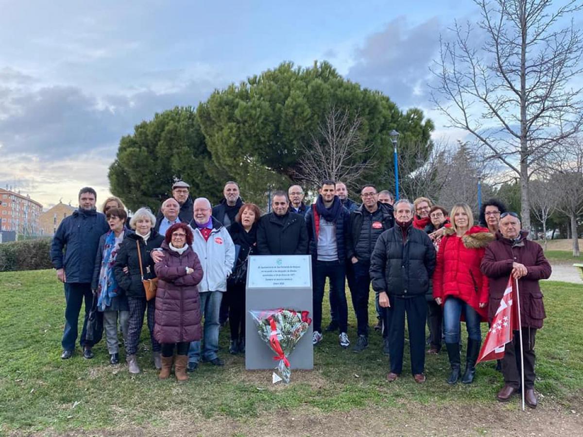 Homenaje a los Abogados de Atocha en San Fernando de Henares