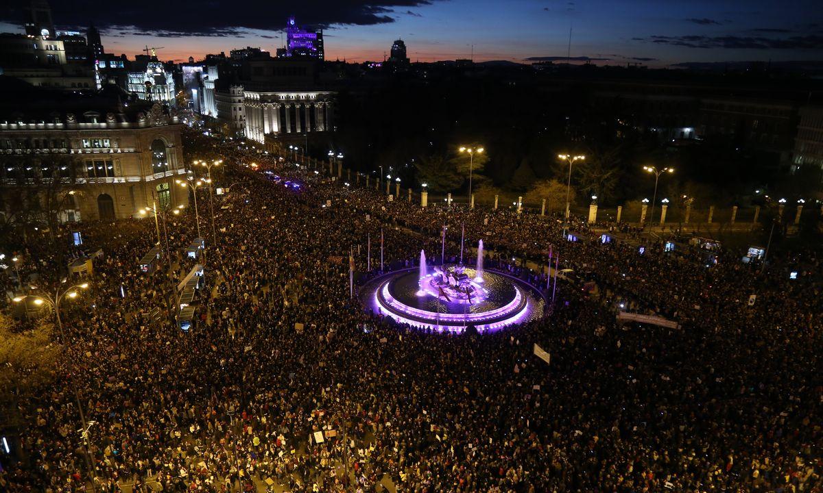 Manifestacion 8M, Da Internacional de la Mujer Trabajadora, Madrid 2019