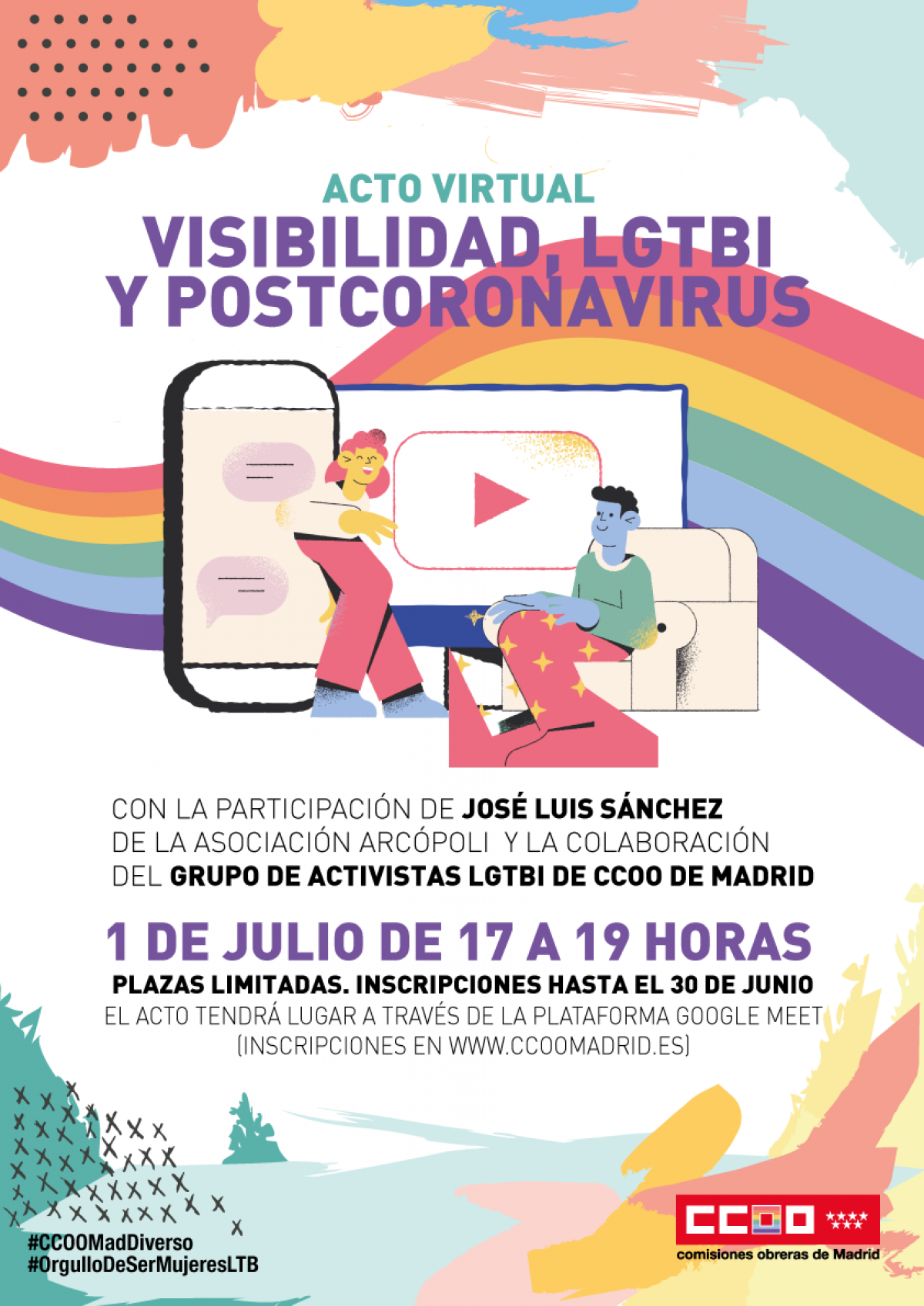 Charla Virtual Visibilidad, LGTBI y Coronavirus