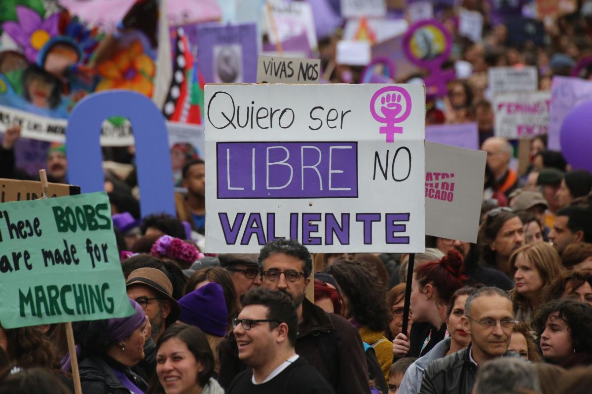 Manifestacion 8M 2020 en Madrid