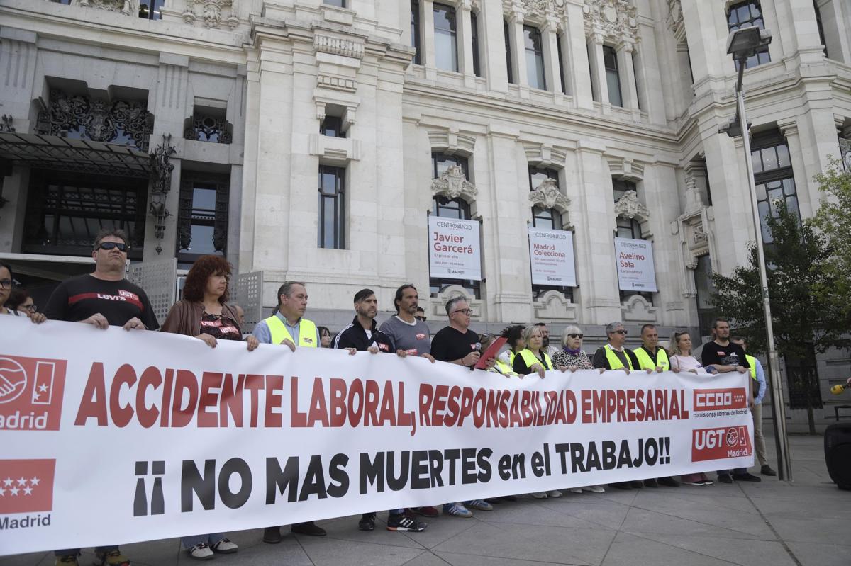 Concentración en Cibeles contra la siniestralidad laboral