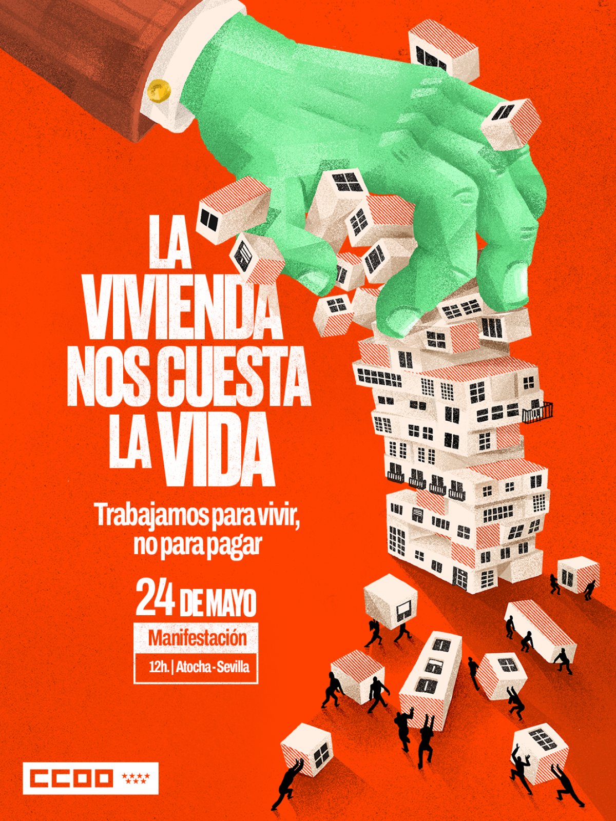 Manifestación por la vivienda el 24 de mayo de 2026 en Madrid