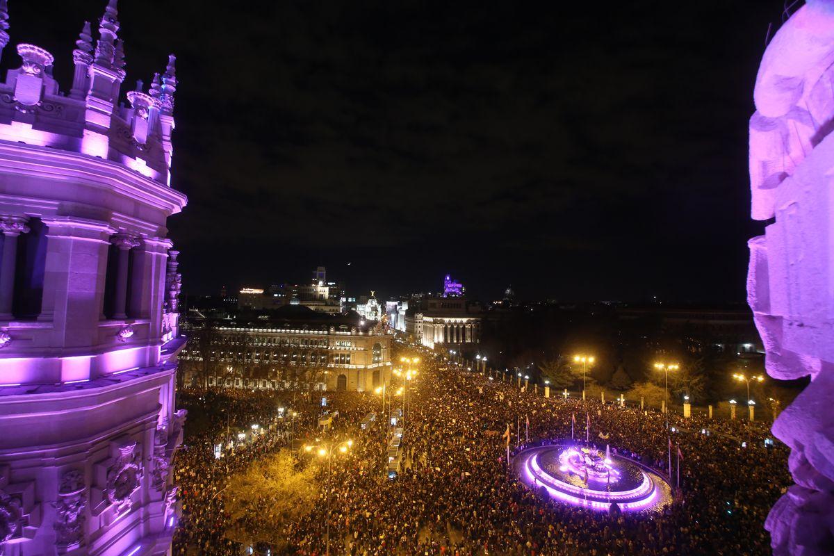 Manifestacion 8M, Da Internacional de la Mujer Trabajadora, Madrid 2019