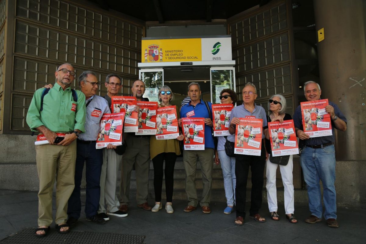 Encierro en defensa de las pensiones