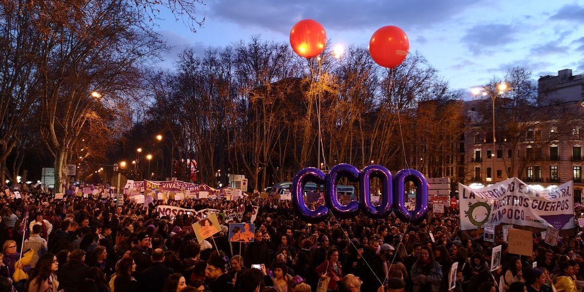 Manifestacion 8M, Da Internacional de la Mujer Trabajadora, Madrid 2019