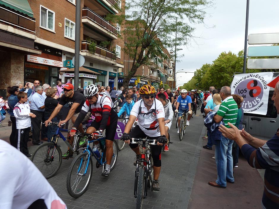 Bicicletada por los 8 de Airbus