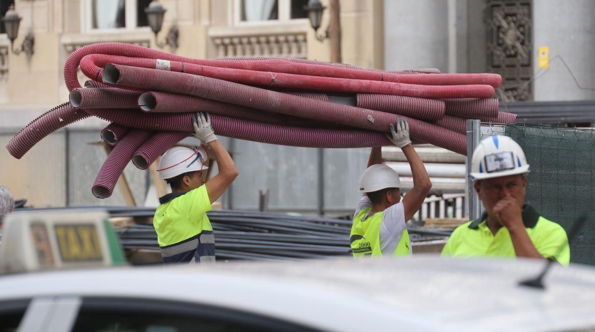 Trabajadores en Madrid