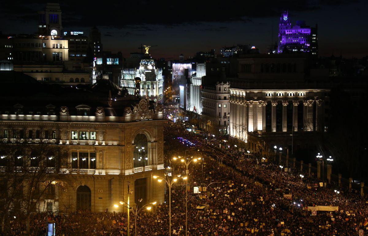 Manifestacion 8M, Da Internacional de la Mujer Trabajadora, Madrid 2019