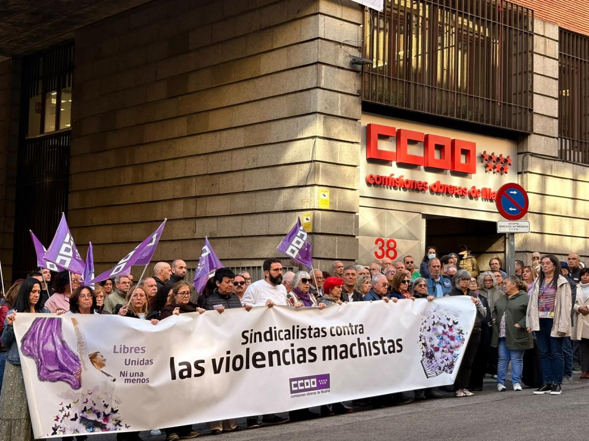 Concentración CCOO asesinato machista Carabanchel 20261022