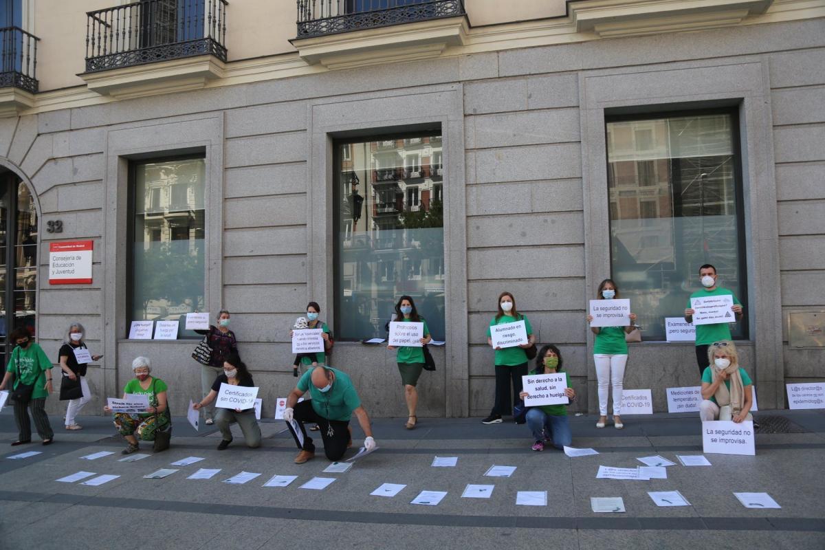 Protesta de la plantilla de las Escuelas de Idiomas