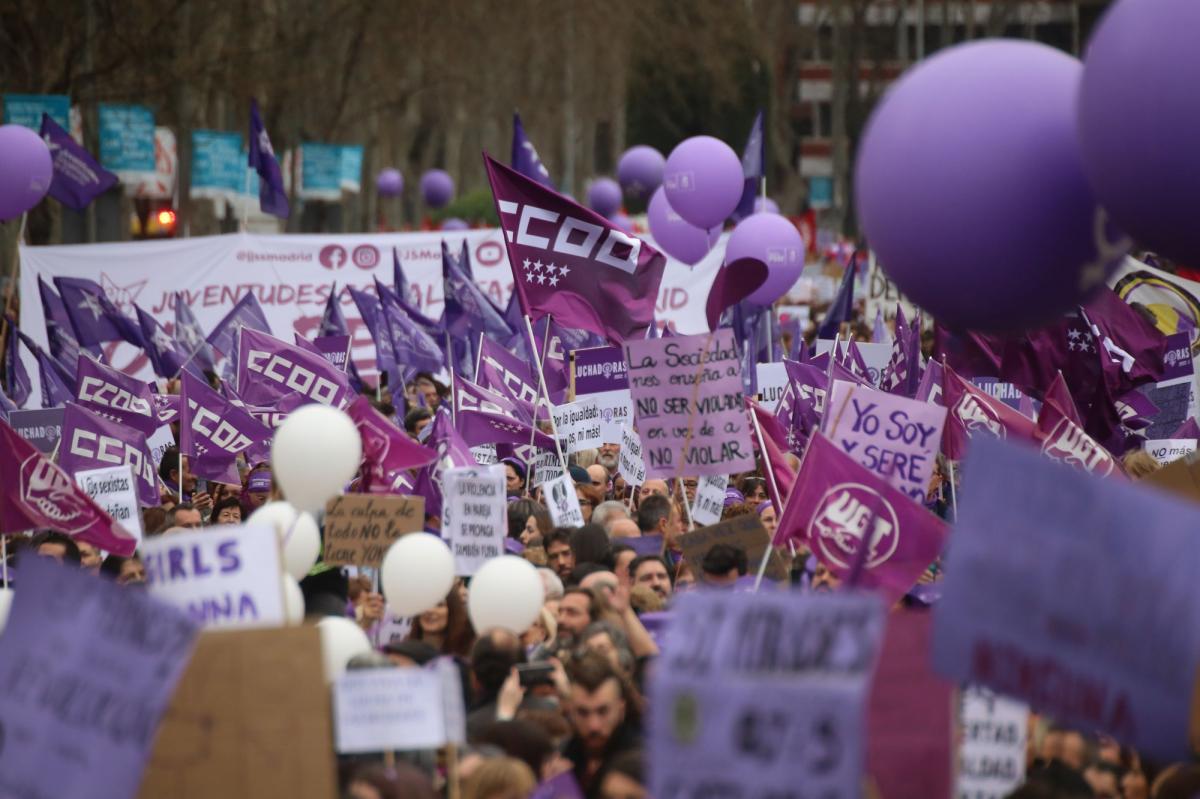 Manifestacion 8M 2020 en Madrid