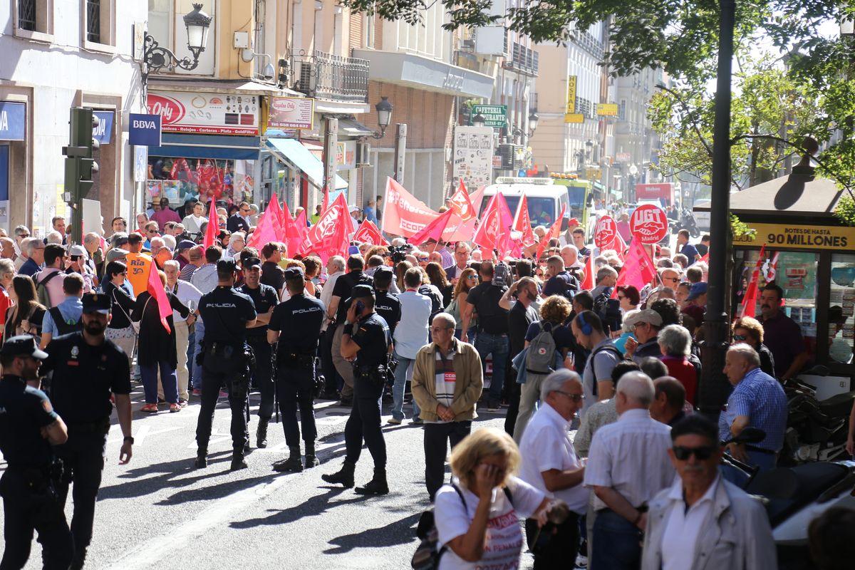 Manifestacin por las pensiones presentes y futuras, 1-10-2018