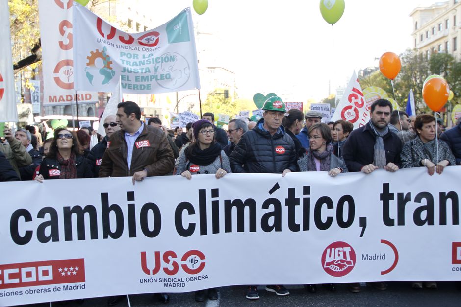 Marcha por el Clima "Frente al cambio climtico, cambiemos de modelo" Madrid 29-11-2015