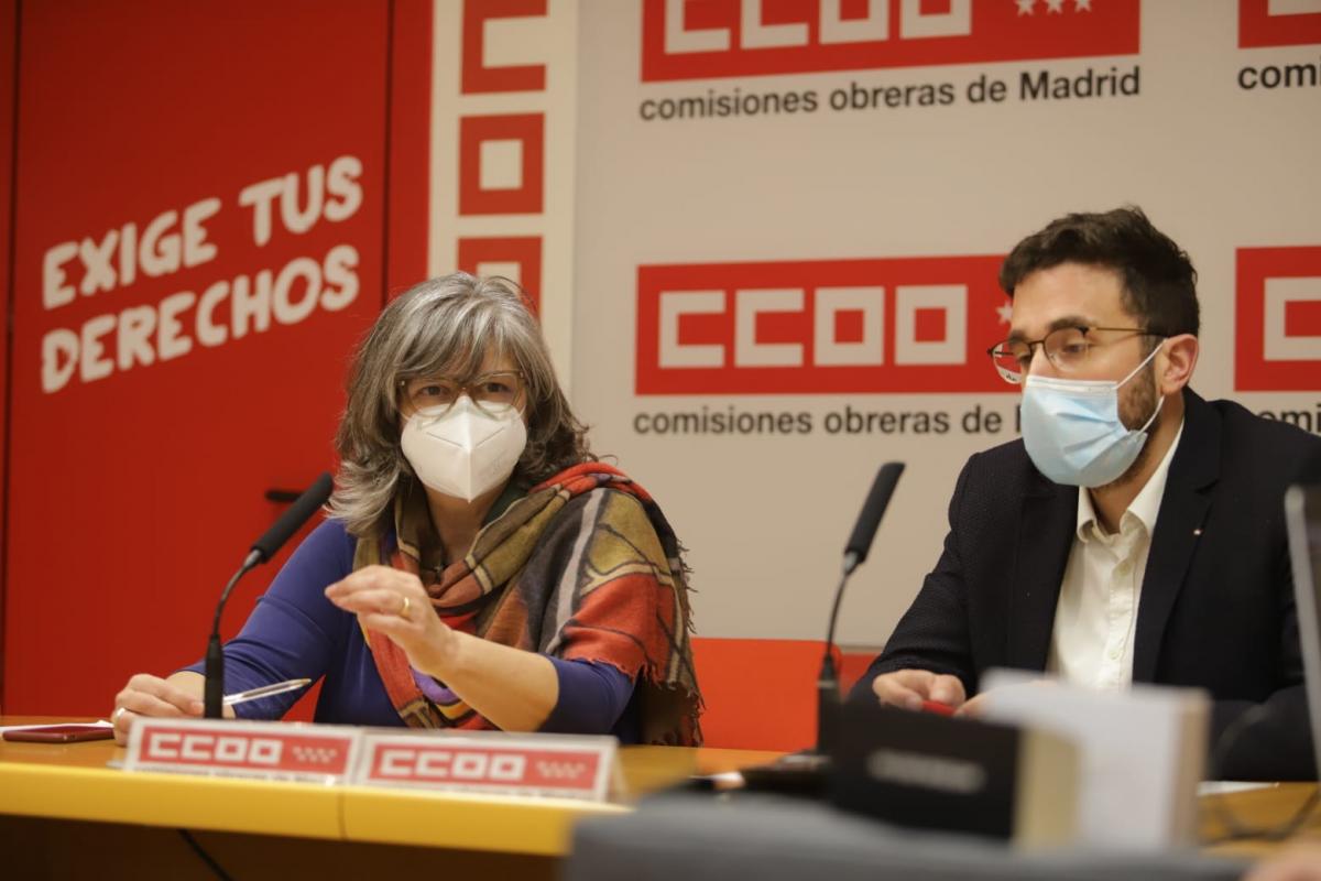 Paloma López y Ramón Boixadera, en la rueda de prensa