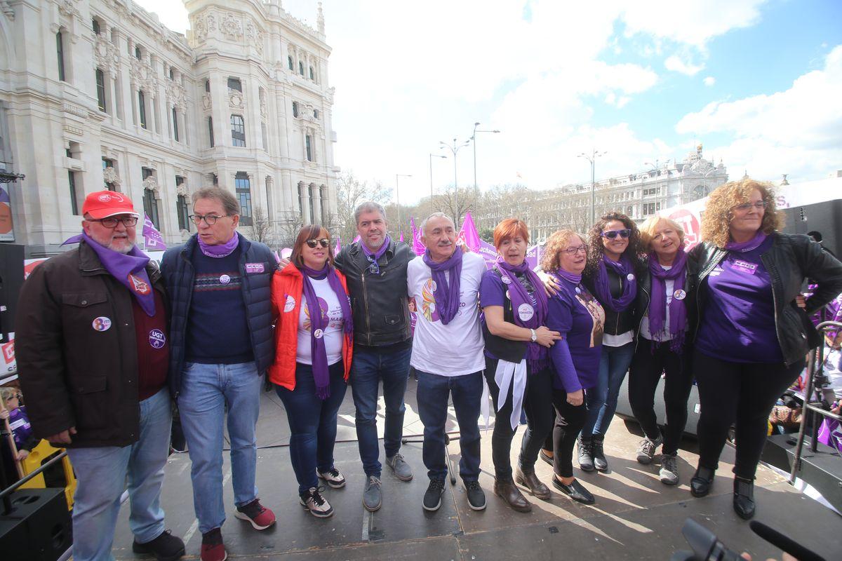 8M Da Internacional de la Mujer Trabajadora, concentracin en Cibeles