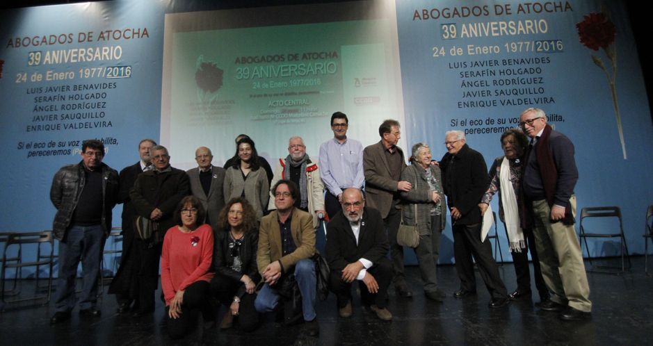 Premios del 39 Aniversario de los Abogados de Atocha