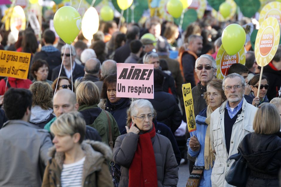 Marcha por el Clima "Frente al cambio climtico, cambiemos de modelo" Madrid 29-11-2015