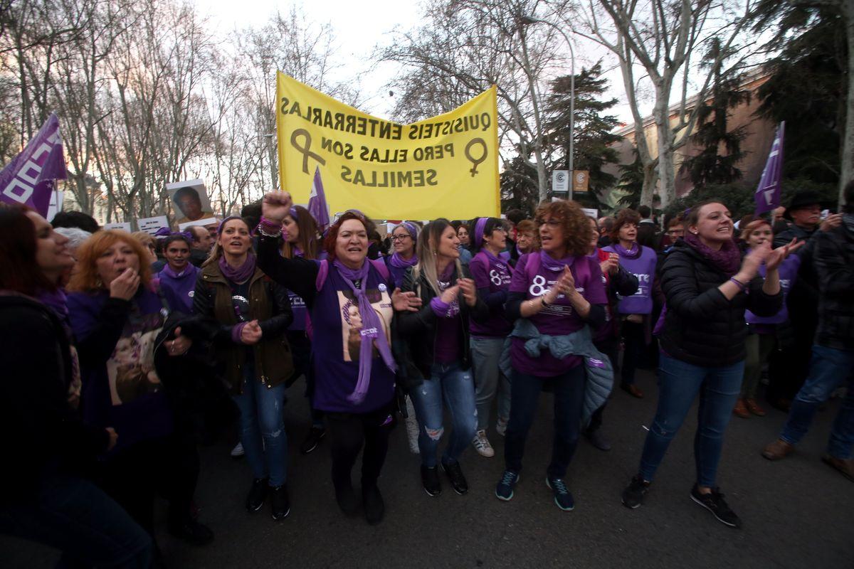 Manifestacion 8M, Da Internacional de la Mujer Trabajadora, Madrid 2019