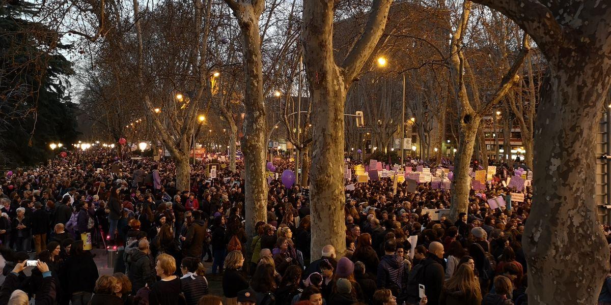 Manifestacion 8M, Da Internacional de la Mujer Trabajadora, Madrid 2019