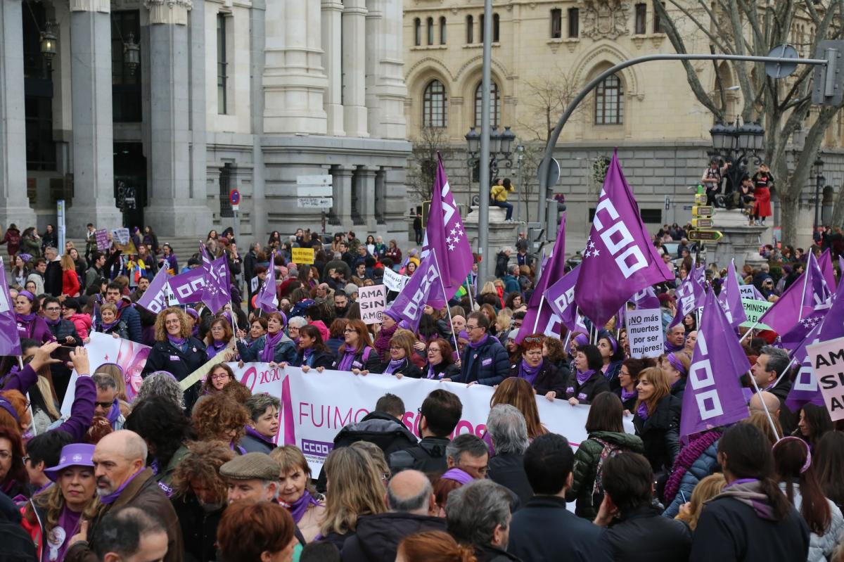 Manifestacion 8M 2020 en Madrid