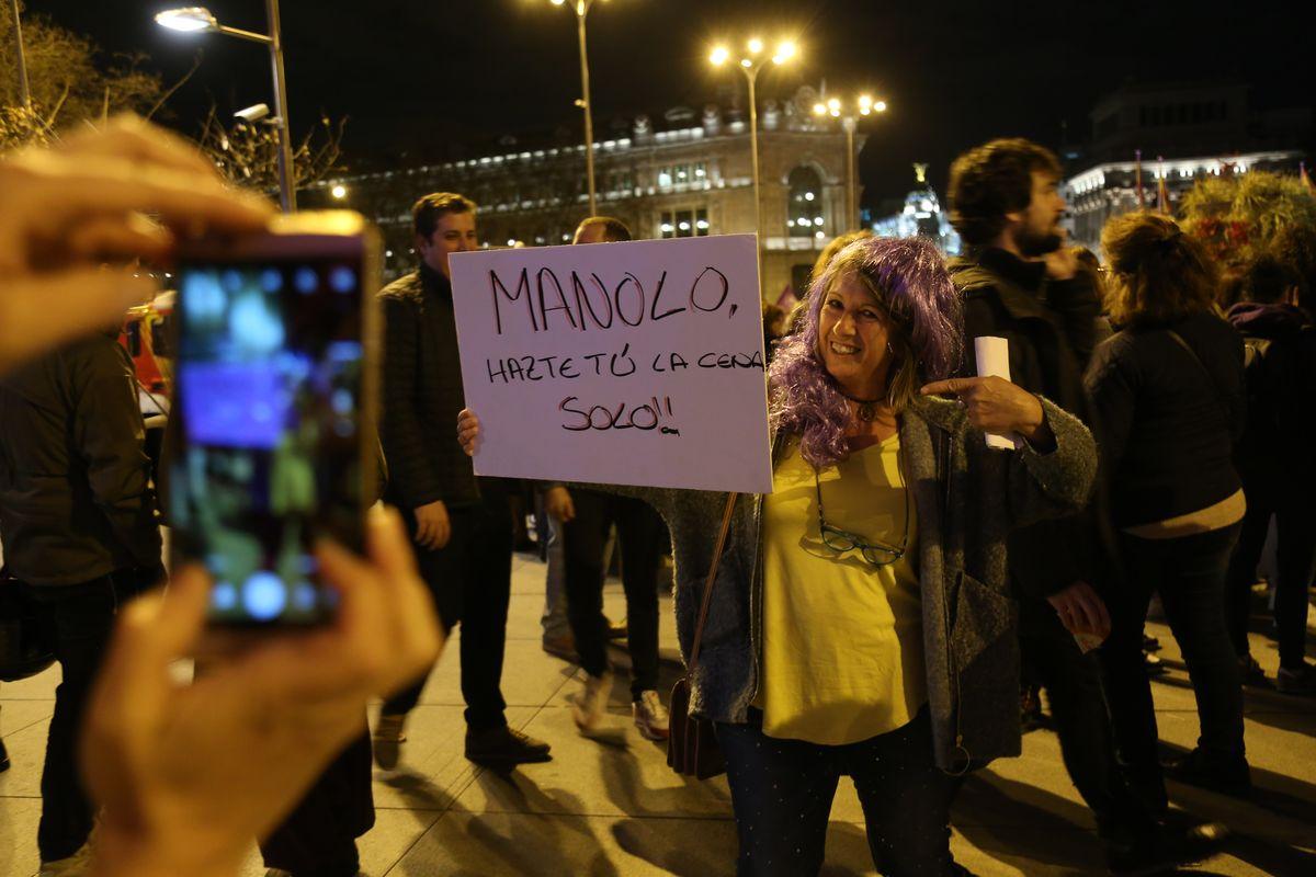 Manifestacion 8M, Da Internacional de la Mujer Trabajadora, Madrid 2019