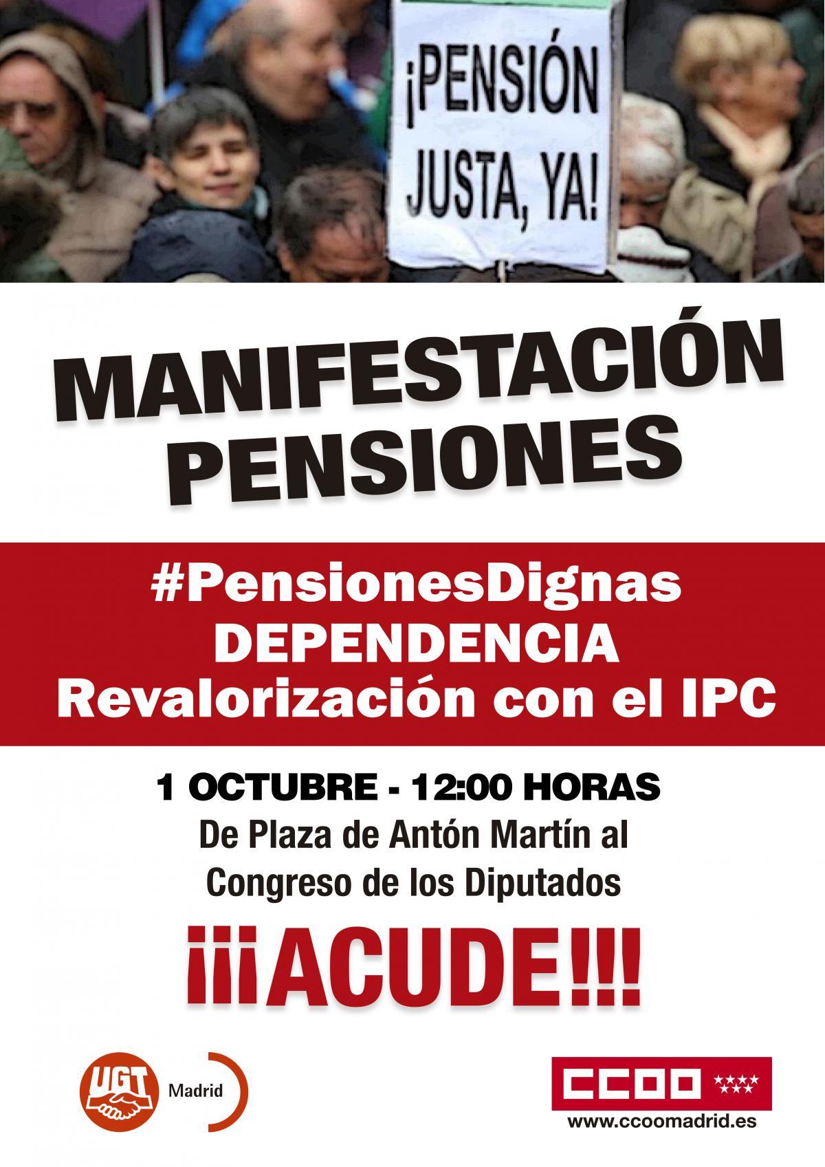 Manifestacin por unas pensiones dignas