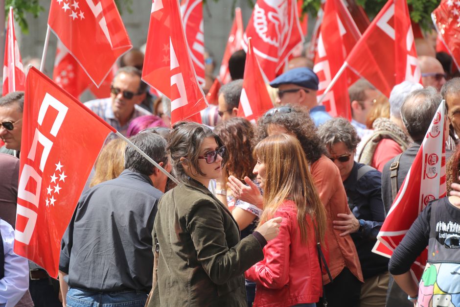 El rea Pblica de CCOO de Madrid se concentra ante la Asamblea de Madrid