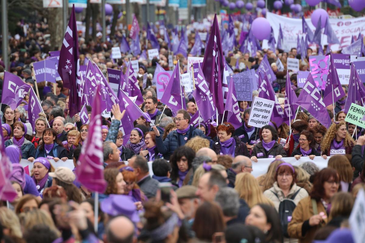 Manifestacion 8M 2020 en Madrid