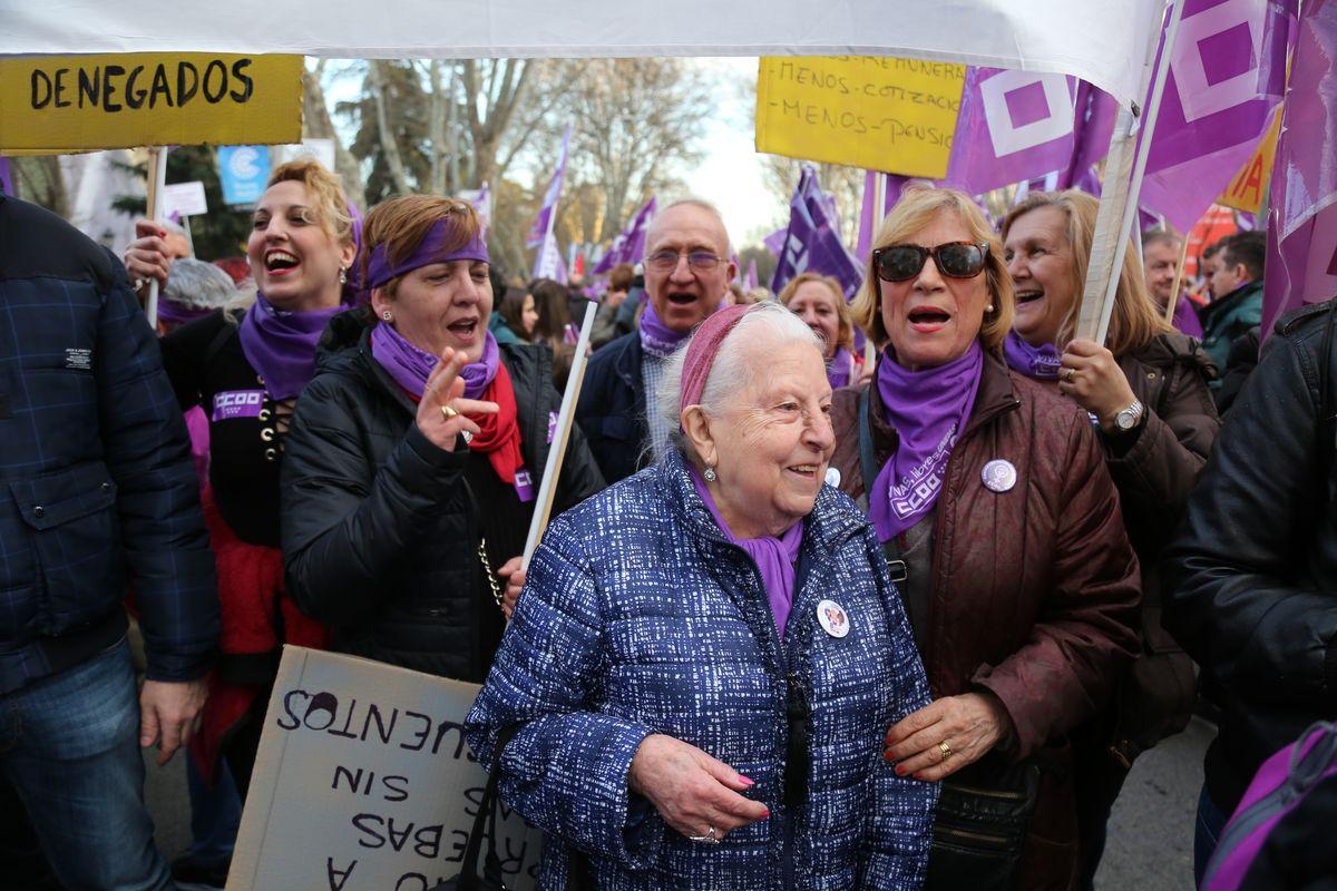 Manifestacion 8M, Da Internacional de la Mujer Trabajadora, Madrid 2019