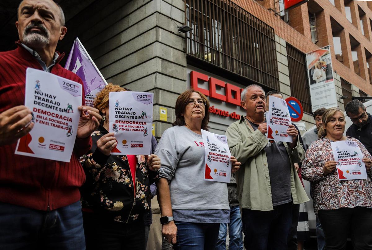 Jornada Mundial por el Trabajo Decente 2024 en CCOO Madrid