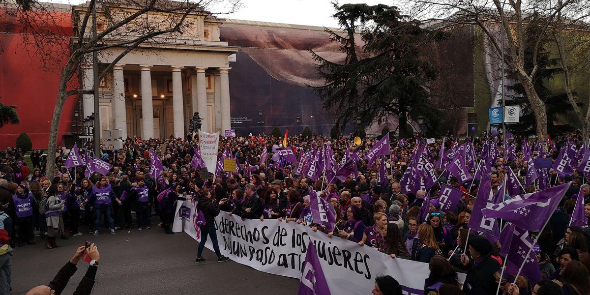 Manifestacion 8M, Da Internacional de la Mujer Trabajadora, Madrid 2019