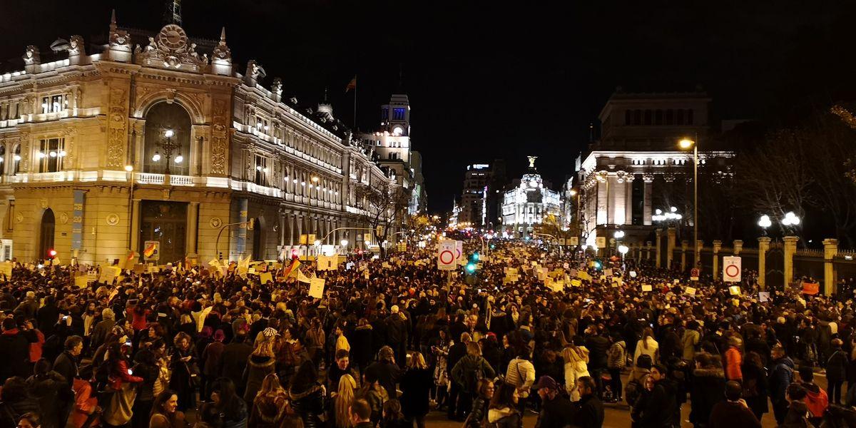 Manifestacion 8M, Da Internacional de la Mujer Trabajadora, Madrid 2019