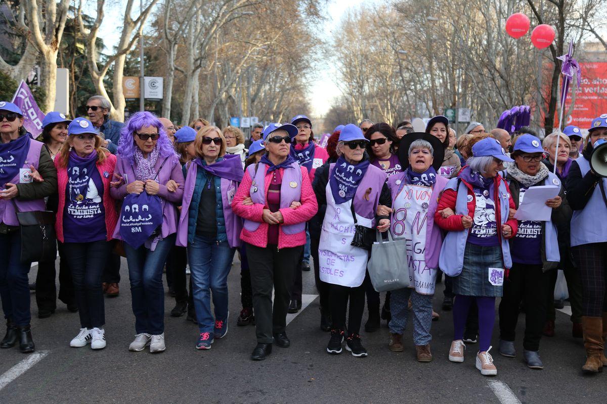 Manifestacion 8M, Da Internacional de la Mujer Trabajadora, Madrid 2019