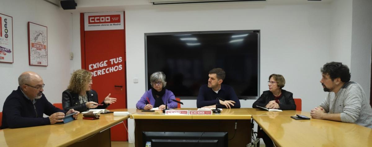 CCOO de Madrid y el nuevo presidente de la FRAVM se renen para promover una mayor cooperacin