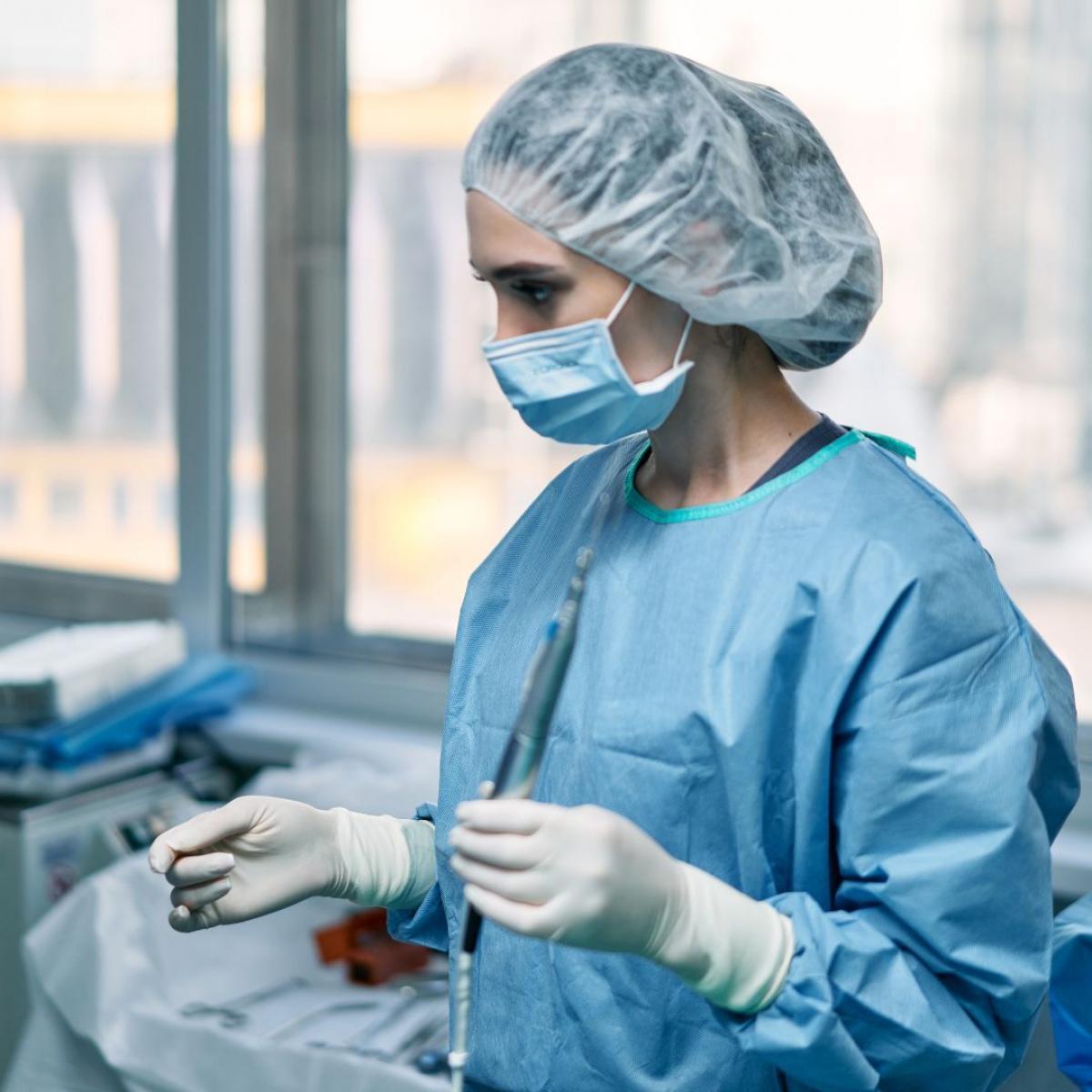 Una sanitaria en Madrid