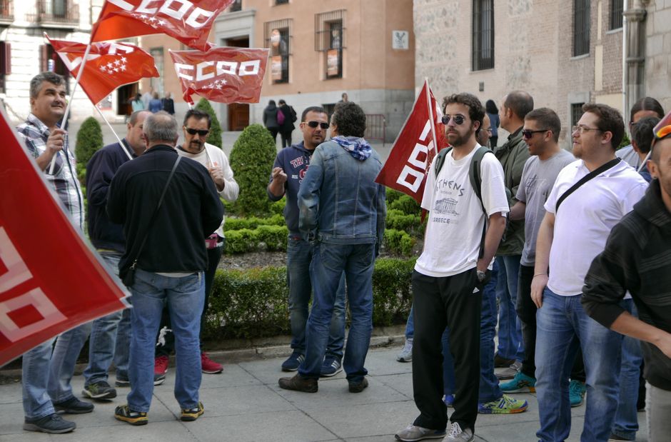 Huelga en las empresas de alumbrado pblico de Madrid capital