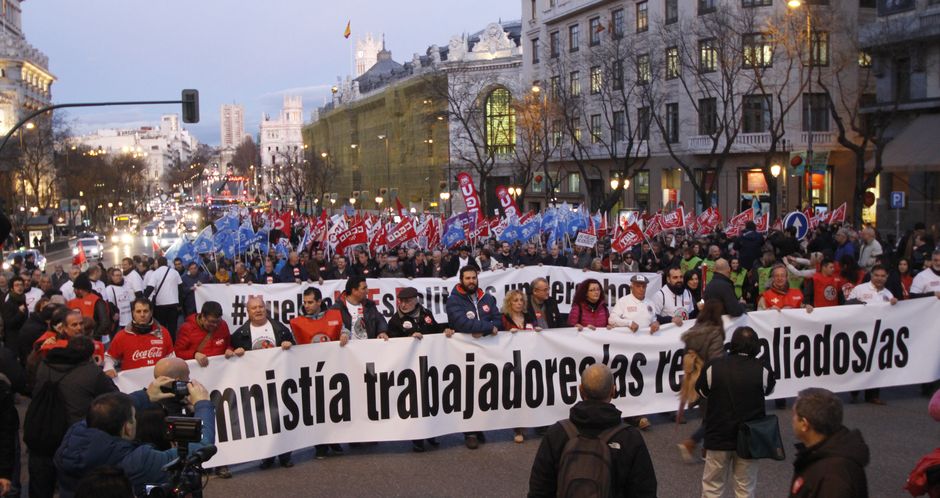 Manifestacin Huelga No Es Delito, por la amnista de trabajadores/as represaliados/as