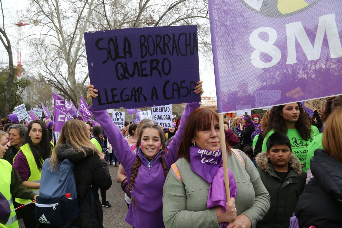 Manifestacion 8M 2020 en Madrid