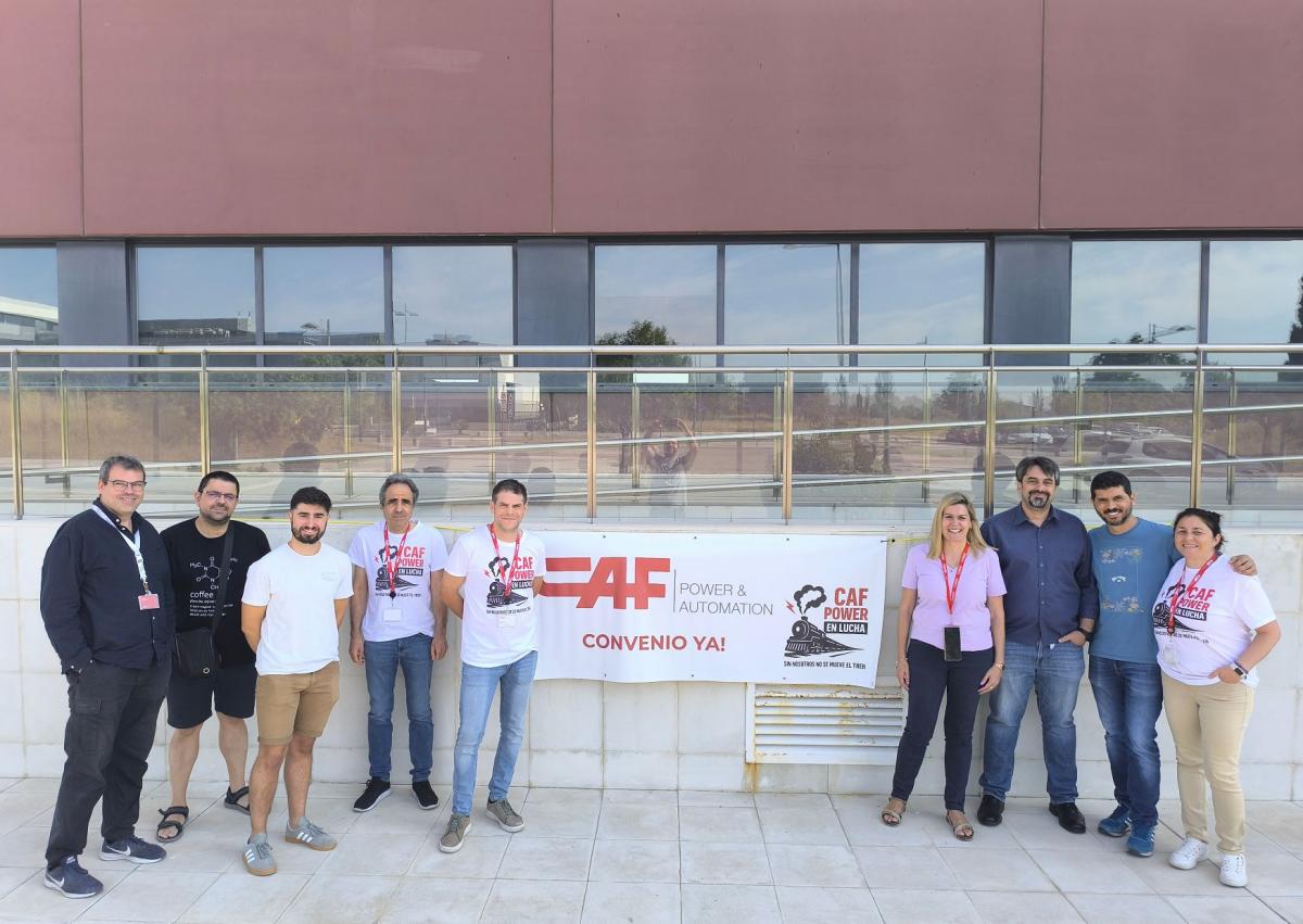 La Unin Comarcal Sur apoya la huelga en CAF Power Getafe por la equiparacin de condiciones laborales