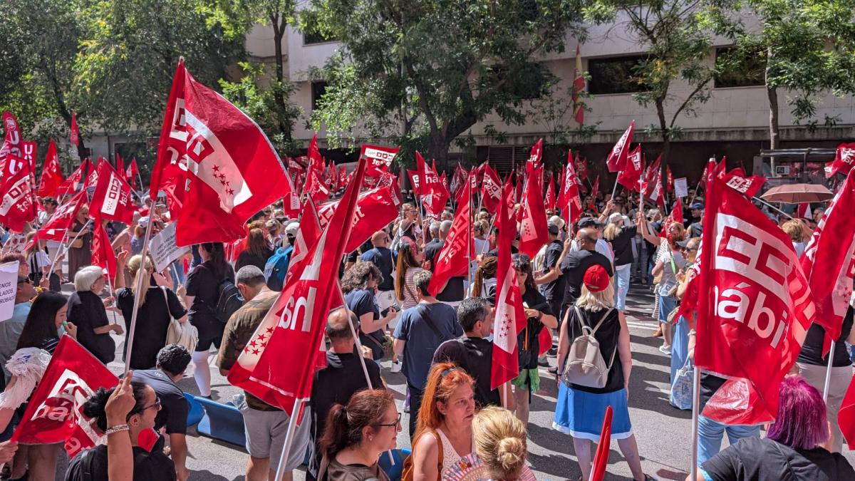 Miles de trabajadores y trabajadoras de la limpieza se movilizan en Madrid contra los recortes patronales en el convenio colectivo