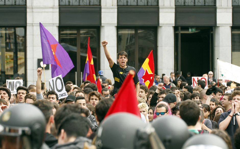 Manifestacin de estudiantes por la derogacin de la LOMCE, Madrid 14-4-2016