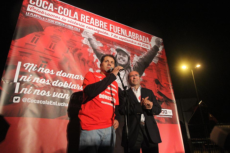 Reapertura de la fbrica de Coca Cola en Fuenlabrada